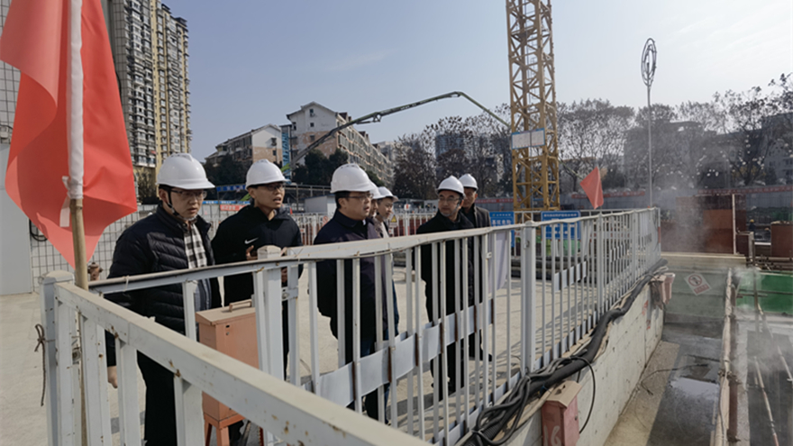 圖二：集團(tuán)黨委委員、副總經(jīng)理倪丹督導(dǎo)嘉來(lái)建工安全工作